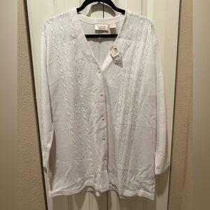 NWT Victoria’s Secret Gold Label VintageY2K KnitPearlButton Oversized Cardigan,S